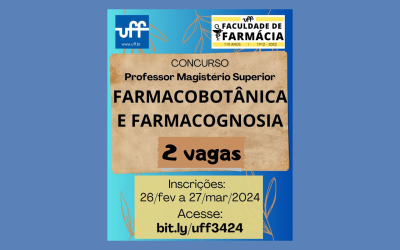 Inscrições abertas para concurso Professor Magistério Superior na Universidade Federal Fluminense